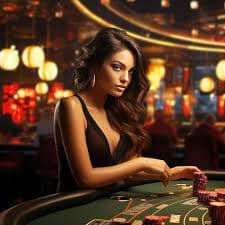 Layar permainan blackjack live di macauklub menampilkan taruhan dalam Rupiah dengan dealer HD